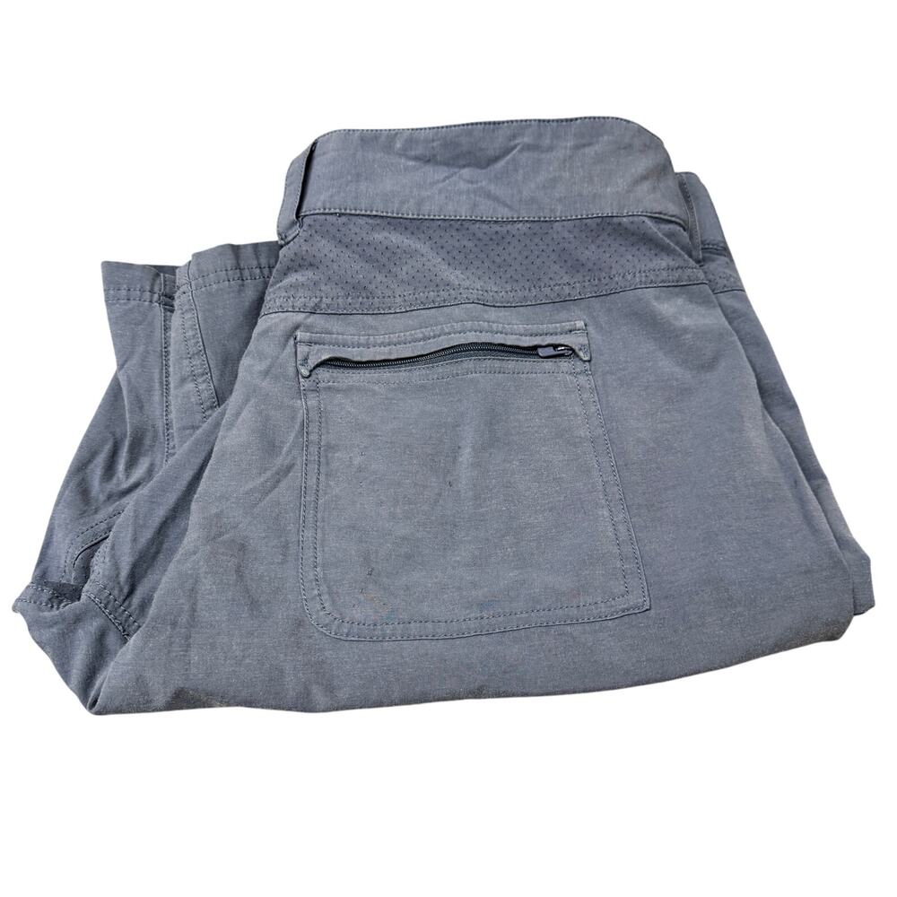 HUK Fishing Shorts Mens XL (38x10 ACTUAL) Blue Performance Coastal + Pockets